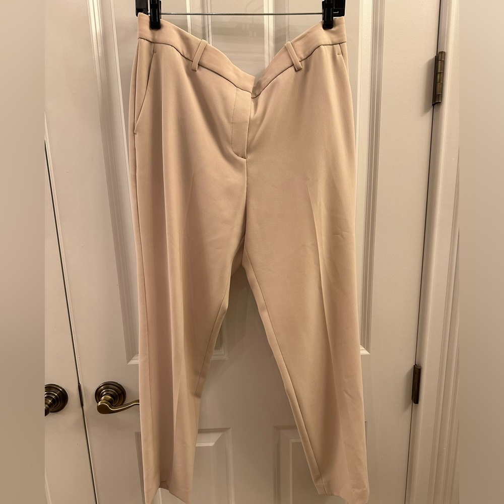 Theory Size 12 Women’s Creme Trousers